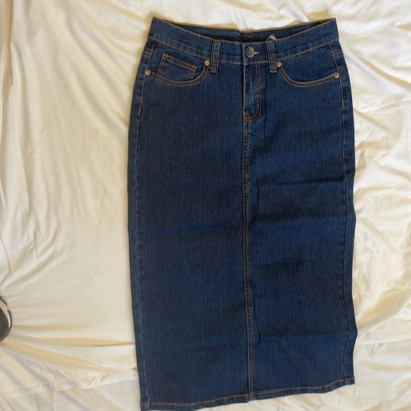 Halcyon Dresses & Skirts - SIZE 5/6 ~Halcyon ~ New Long Denim Skirt NWOT